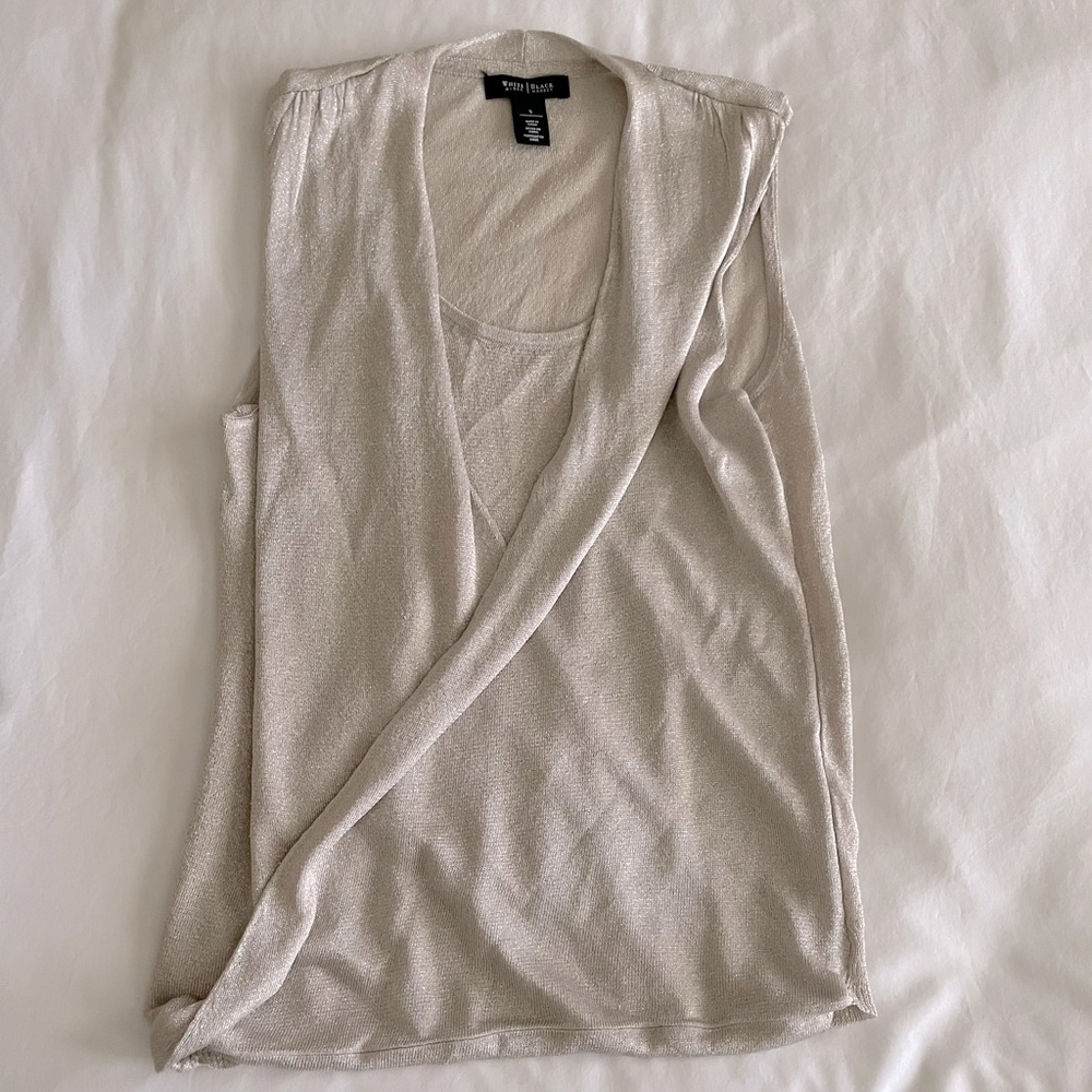 Gold shimmer work wear tank